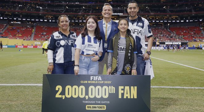 幸運降臨！FIFA贈票世俱杯，贈四張門票給第200萬位觀眾。